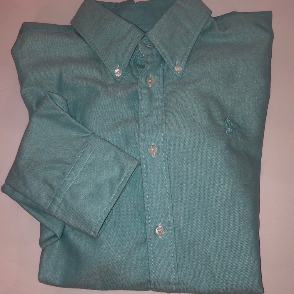 Ralph Lauren  Teal long sleeve dress shirt